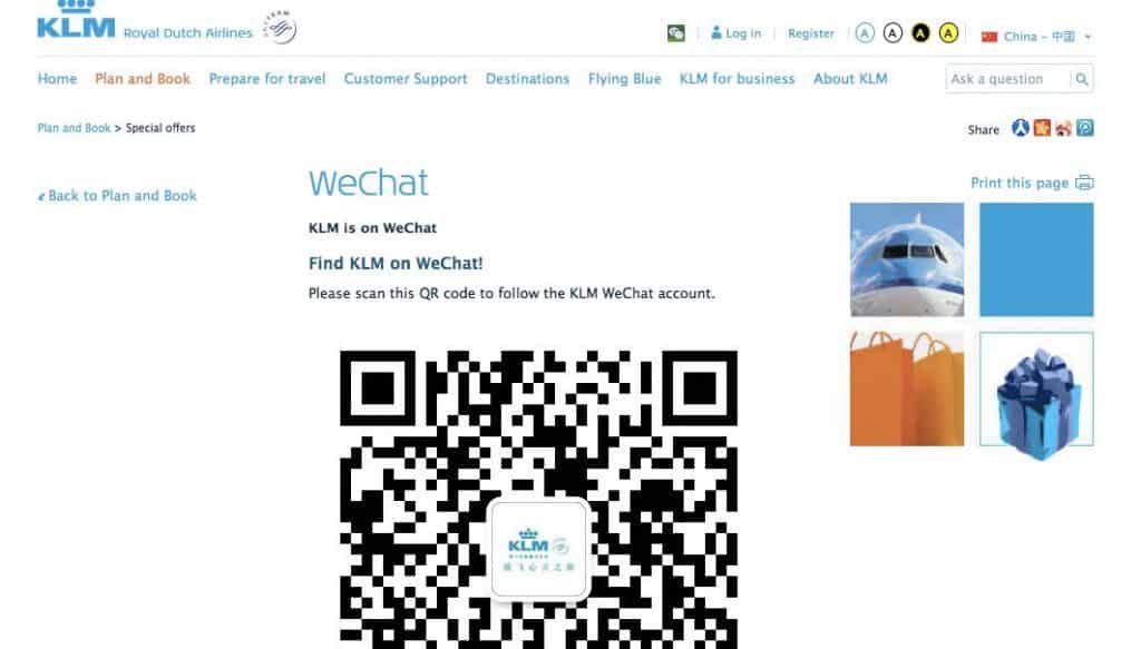 KLM QR Code