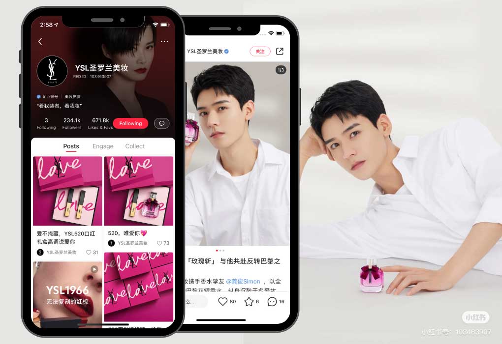 Xiaohongshu marketing: YSL